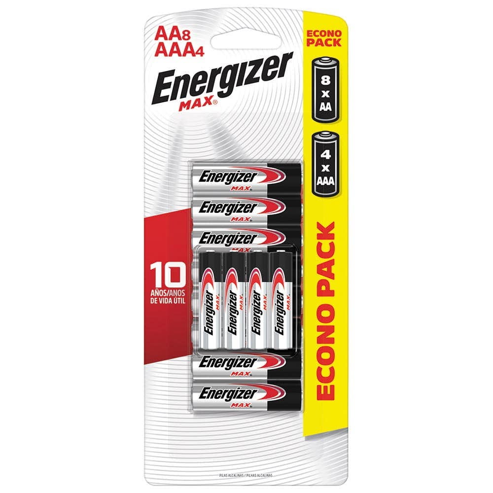 Energizer - Energ Pack Aa4+aaa8.
