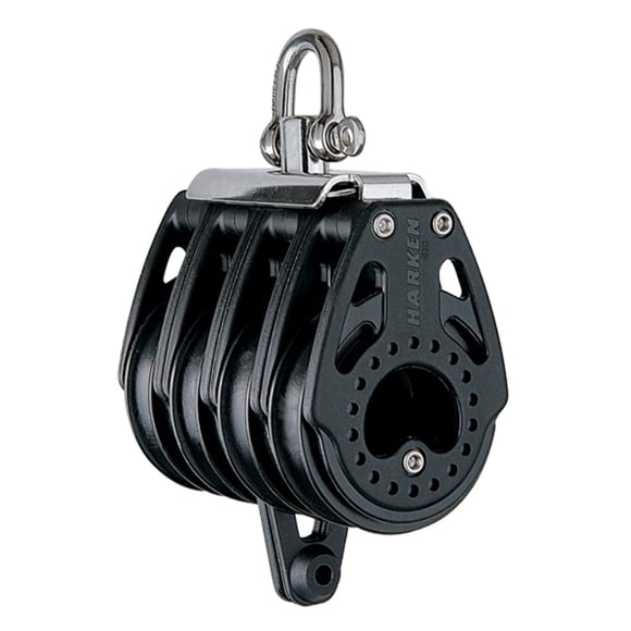 Bloque Harken 57 mm Quad Giratorio con motón central