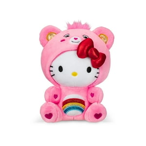 Peluche Care Bears Hello Kitty Disfrazado De Cheer Bear 9 Pulgadas