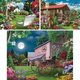 thumbnail image 2 of Rompecabezas en trozos y piezas, 300 piezas, x3, Blooming Back Yard, 2 of 8