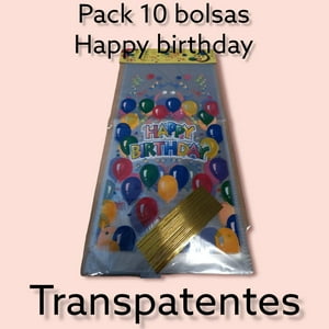 Mundo Eve - Pack 10 Bolsas Feliz Cumpleaños