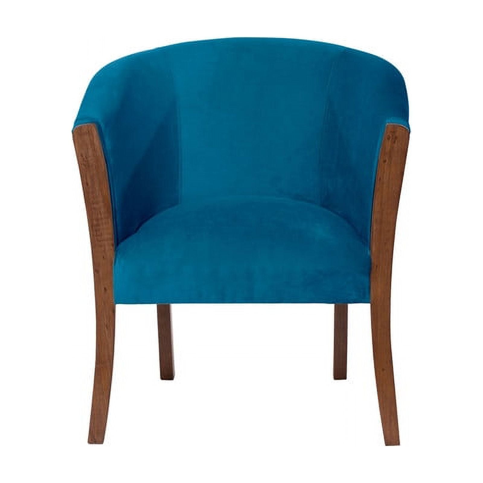 Latam Home - Sitial Dortmund Tela Velvet Azul Petroleo