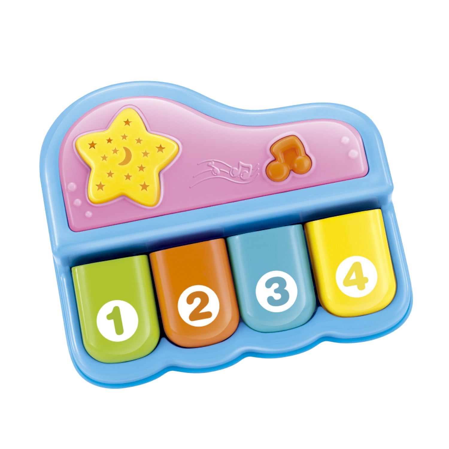 Benic Baby - Mini Piano Musical Con Proyector De Luces Y Sonidos