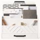 thumbnail image 1 of Organizador de correspondencia BLU MONACO 31 cm blanco 6 compartimentos, 1 of 8