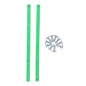 Ioensy - 1 Par De Rieles De Monopatín, Cabeza Anti Golpes, Protección, Tira De Goma, Pieza De Longboard