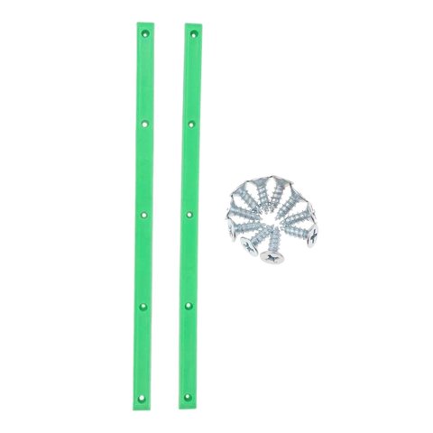 Ioensy - 1 Par De Rieles De Monopatín, Cabeza Anti Golpes, Protección, Tira De Goma, Pieza De Longboard