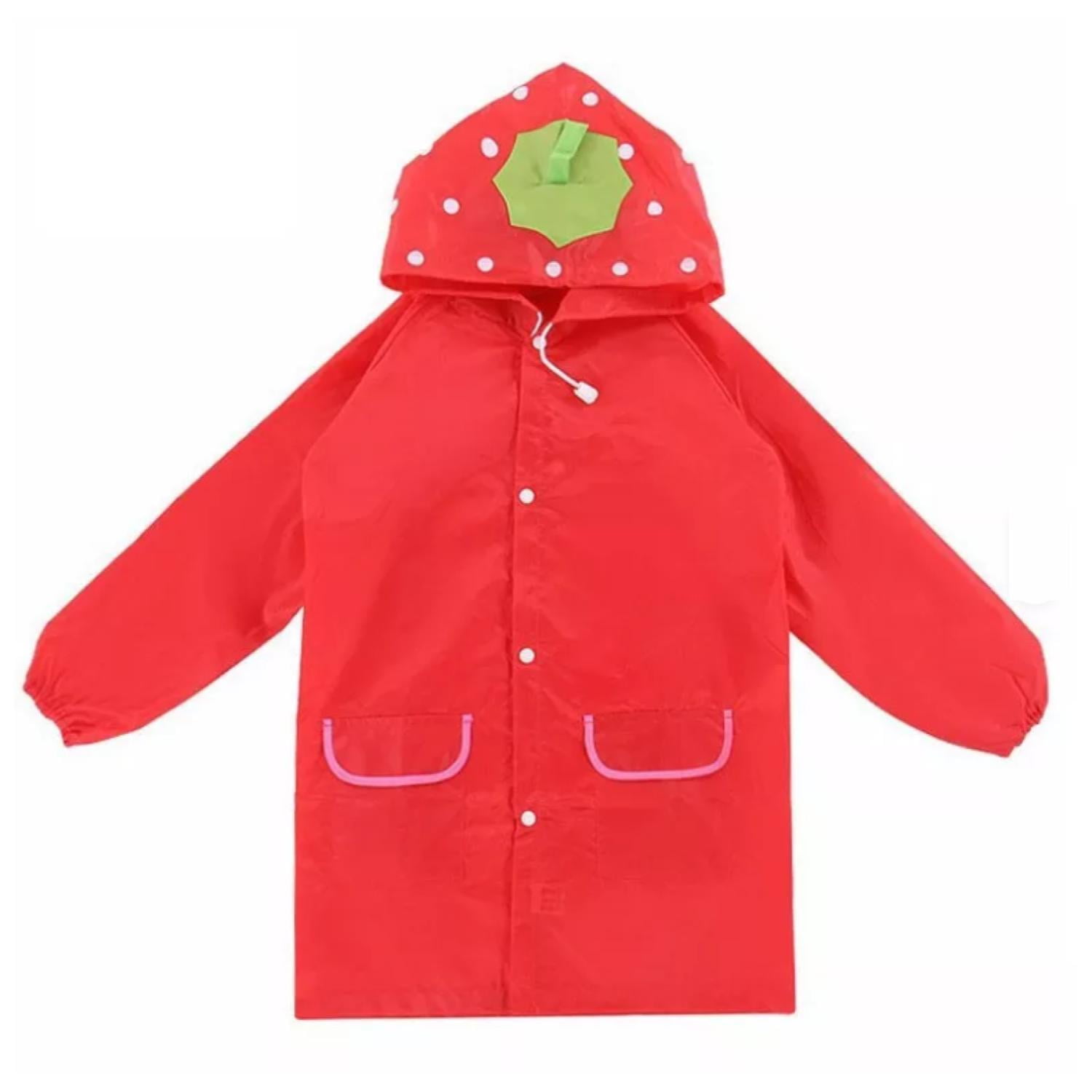 Genérico - Capa Impermeable De Lluvia Para Niños Rojo