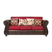 Casa Wow Deco - Sofá Verona 3C Tela Rojo