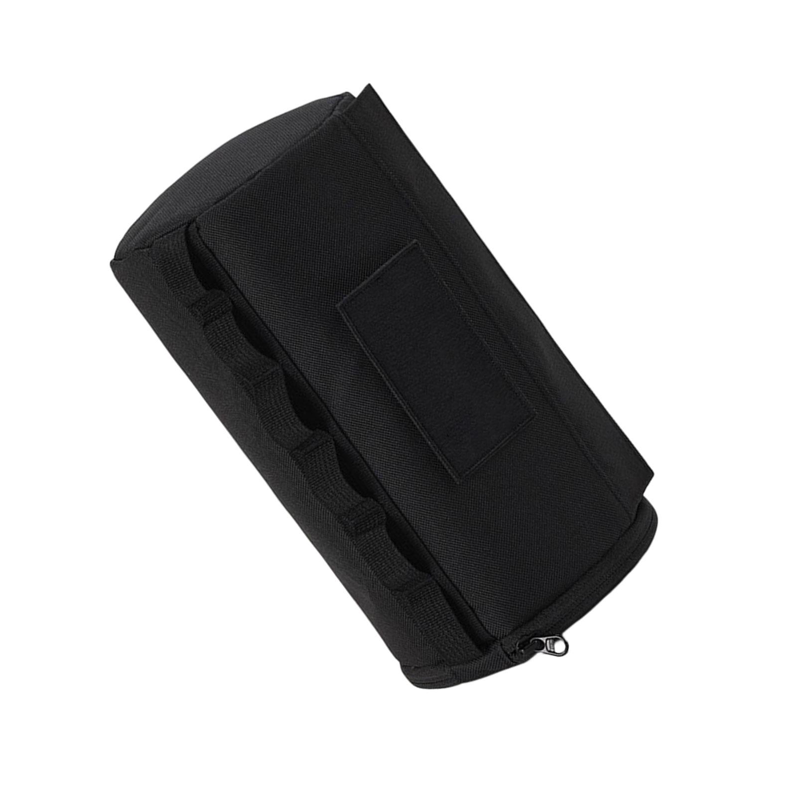 Magideal - Soporte De Almacenamiento De Papel Higiénico Al Aire Libre, Servilletero Duradero, Bolsa De Papel Higiénico Portátil, Caja De Papel En Rollo Para Send Negro