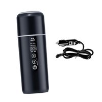 Magideal - Hervidor Eléctrico De Viaje, Taza De Café De Viaje Con Pantalla De Temperatura, Ebullición Rápida, Taza Térmica, De Coche Con Calefacción Inteligente Negro