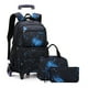 thumbnail image 1 of with Lunch Box Trolley School Bags Rolling Backpack for Boys Wheeled Bag Carry On Kids' Luggage Primary Junior High School Bag, 1 of 3
