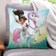 thumbnail image 1 of Nella la Princesa Caballero Fundas de almohada de terciopelo con tema, regalos de funda de almohada, decoración para el hogar, cojín de lanzar, regalo de cumpleaños para fans y parejas.30*30cm., 1 of 6