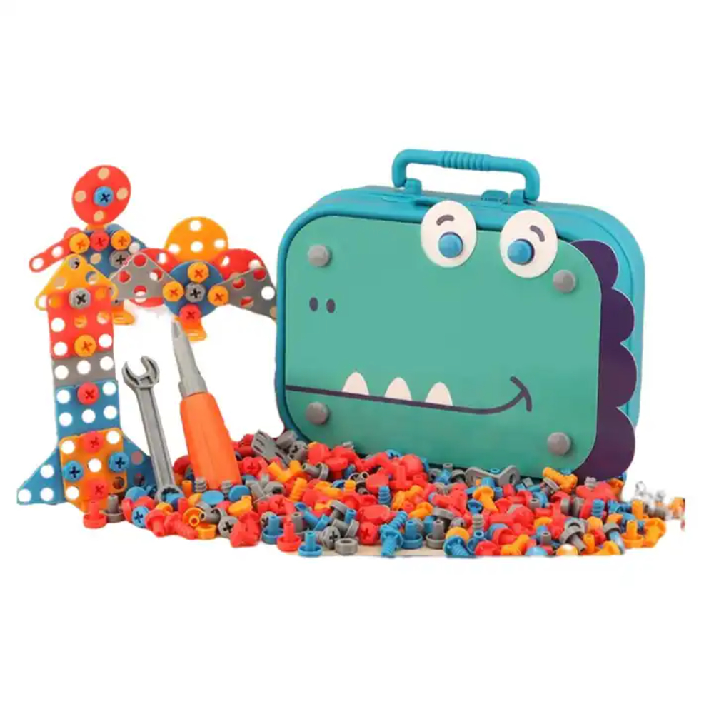 Otuti - Maleta De Construcción Dinosaurios 3D Con Herramientas