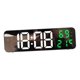 thumbnail image 5 of Despertador Pantalla LED 12/24H Reloj Digital Para Sala De Estudio Hogar Interior Verde, 5 of 5