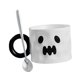 thumbnail image 3 of Taza De Calabaza Taza De Monstruo De Gato De Calabaza Para Mujeres, Hombres Y Niños, Color Blanco, 3 of 5