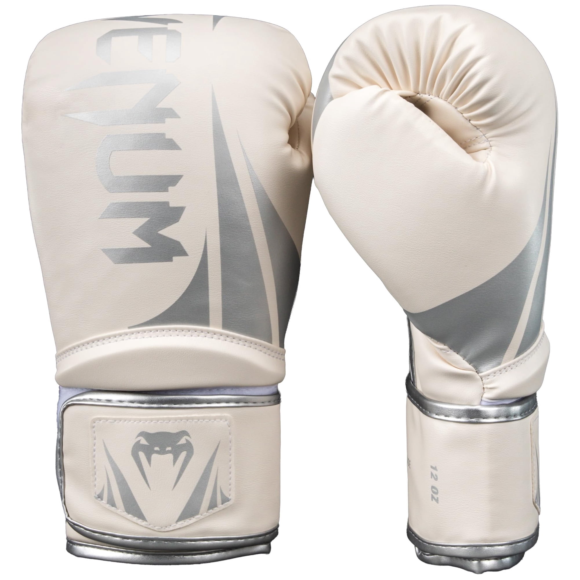 Guantes De Boxeo Venum Challenger 2.5 350 G 12 Oz - Blanco/plateado