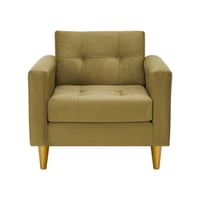Bodevir - Sofa Retro 1C Felpa 01 Verde Musgo