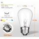 thumbnail image 2 of Bombilla YOIOKQII S14 11W 120V E26 Pack de 20 Luz Blanca Cálida, 2 of 7