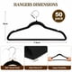 thumbnail image 5 of Perchas de ropa UEAKPIC 50 unidades terciopelo negro, 5 of 7