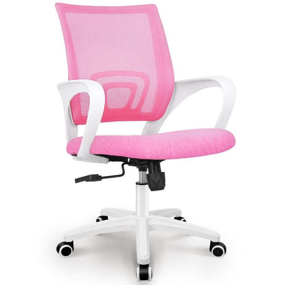 Silla de escritorio y ordenador NEO CHAIR ergonómica de malla rosa
