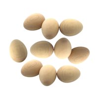 Bothyi - 10X Diy Madera Huevo De Pascua Manual Graffiti Ornamento Niños Regalos Decoración Del Hogar