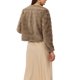 thumbnail image 3 of INSPIRE CHIC Chaqueta de Mujer de Piel Sintética de Manga Larga Recortada Abrigo de Invierno Esponjoso - Elegante y Cómodo L Caqui, 3 of 6