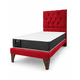 thumbnail image 2 of Cama Plaza y Media Rojo Italiano Capitoné  + Colchon Mery Desing, 2 of 9