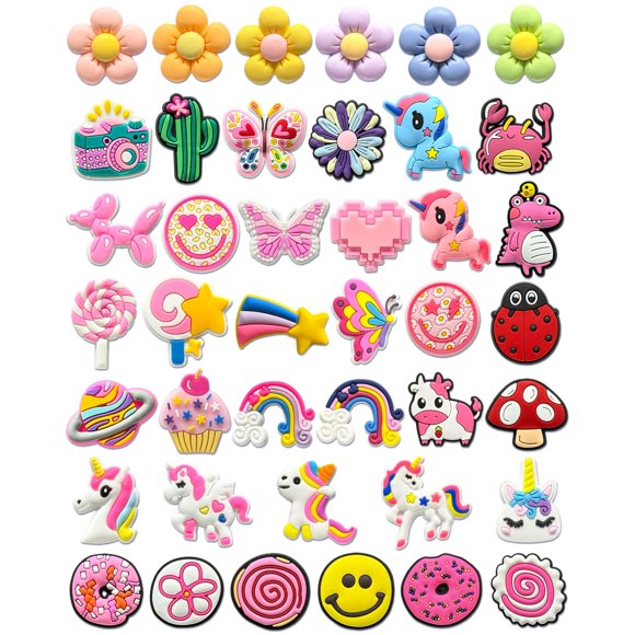 Encantos para Calzado Kieralvy 42 uds. Kawaii Rosa