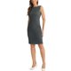 thumbnail image 4 of INSPIRE CHIC Vestido de Halloween sin mangas para mujer con cuello barco para trabajar gris M, 4 of 6