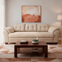 Living Factory - Sofa Samy 3C Resortes Felpa Beige