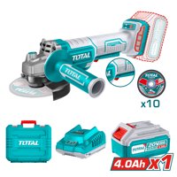 Esmeril Angular Inalámbrico 20V 115 Mm Con Bateria, Cargador Y Maleta Total