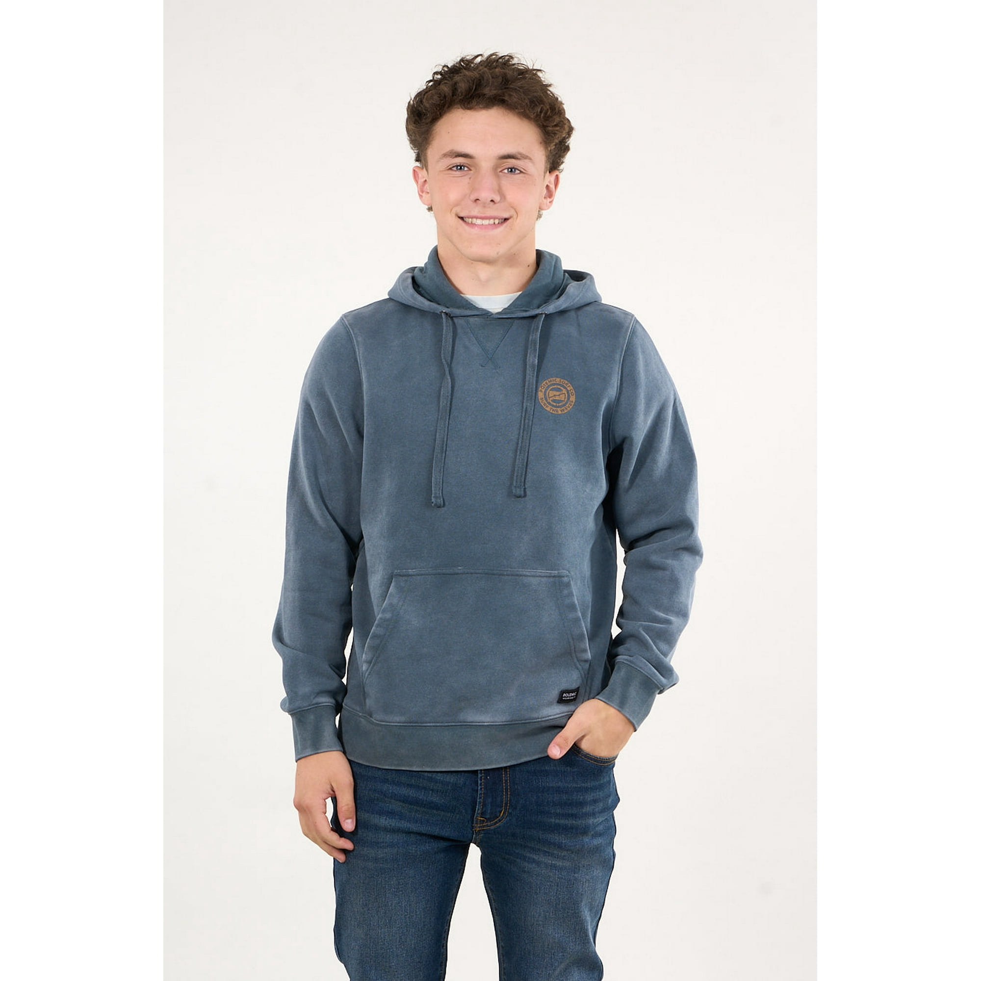 Polemic - Poleron Franela Procesado Canguro Verde Petroleo Wi7301