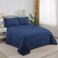 Juego De Sabanas 100% Algodón De 1.5 Plazas + 1 Funda Para Almohada 50X70Cm