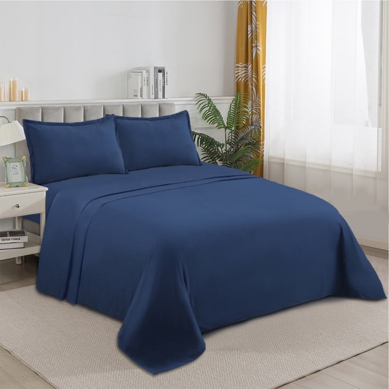 Genérico - Juego De Sabanas 100% Algodón De 1 Plazas + 1 Funda Para Almohada 50x70cm
