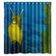 thumbnail image 1 of Cortina de ducha de criaturas marinas, juego de cortina de baño con ganchos, tamaño 66 x 72 pulgadas, 1 of 3