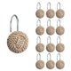 thumbnail image 1 of Juego de 12 ganchos para cortinas de ducha Sunlit Boho Knots Seaside, 1 of 5