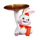 thumbnail image 1 of Bonita Estatua De Conejo Con Bandeja De Almacenamiento De Joyas Para Bar, Comedor, Decoración, Sentado, 1 of 5