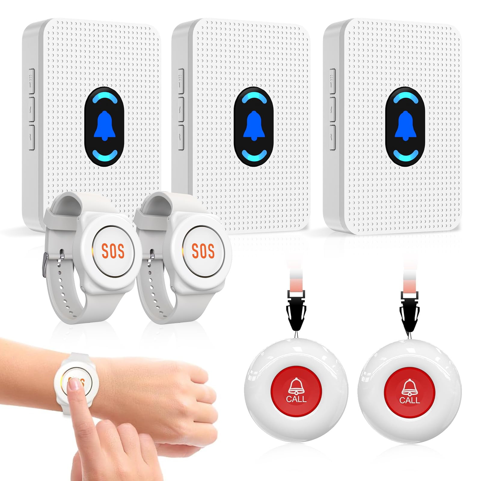 Alarm Daytech Buscapersonas Para Cuidador Inalámbrico, Alcance 240 m
