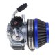 thumbnail image 1 of Carburador De Motocicleta Filtro De 58 Mm De 2 Tiempos Para Mini Bicicleta 49-80cc Azul, 1 of 5