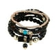 thumbnail image 5 of Pulsera De Cuentas Apilables, Regalo De Joyería De Moda Multicolor, Multicapa, Negro Bohemio, 5 of 5