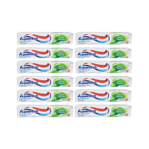 Pack 12 Pasta Dental Aquafresh Sabor Menta 158G