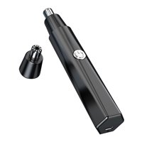 Magideal - Recortador Eléctrico De De Nariz, Depilación Facial De Cejas, Potente Motor, Recortador De Facial De Cejas De Tamaño De Viaje Para Hombres , Negro