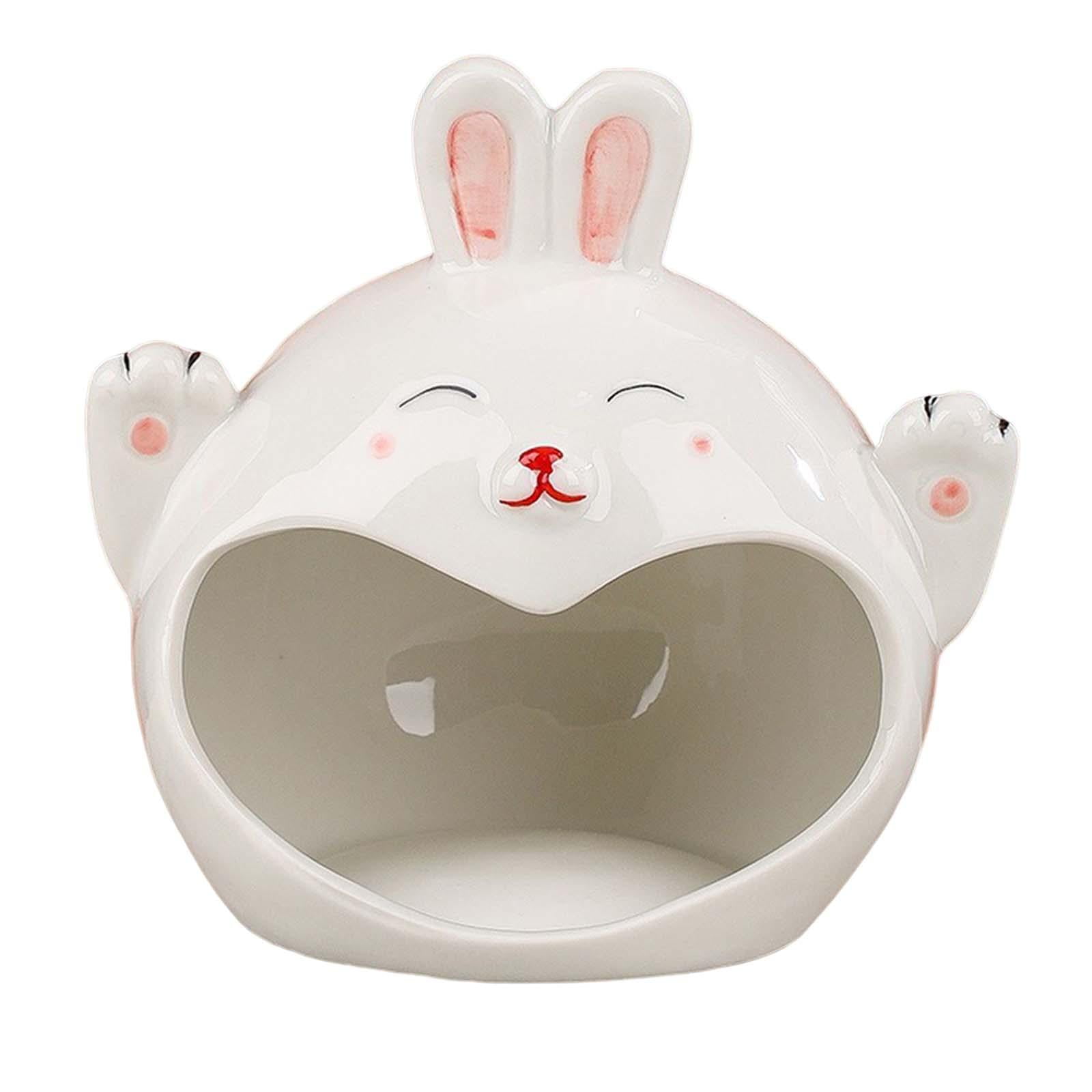 Ioensy - Ropa De Cama De Hámster De Cerámica Para Mascotas, Nido De Escondite, Apariencia Adorable, Fácil De Limpiar, Conejo