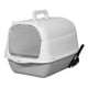 thumbnail image 4 of Caja De Arena Para Gatos Con Capucha Inodoro Para Gatos Cerrado Y Cubierto Caja De Arena Duradera Para Mascotas De Mano Gris, 4 of 5