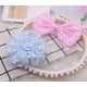 thumbnail image 3 of suxuMhao Cinta de Malla de Tul con Estampado de Margaritas, Cinta de Tul Floral Transparente para Manualidades, Accesorio para el Cabello DIY, Cinta Delgada para Ramo 2.36inx10yd Cinta 2 Rollos (5, 3 of 4