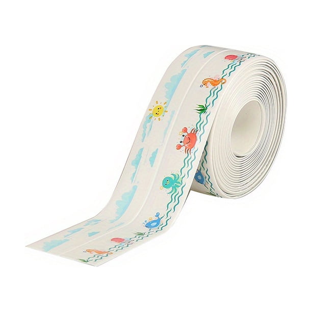1 Roll, Anti-mold Waterproof Tape, Bathroom Countertop Kitchen Sink Waterproof Sticker, Toilet Gap Self-adhesive Seam Tape Stickers, 1.49*125.9 Inches (38mm X 320cm)