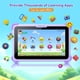 thumbnail image 2 of Tablet para niños Trayoo de 7" Android 32 GB Bluetooth Wi‑Fi color morado, 2 of 7