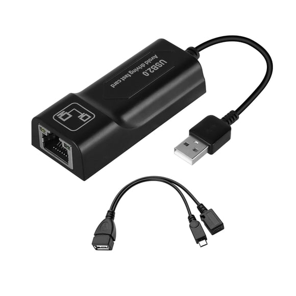 Adaptador Lan Ethernet Alimentado Por Red Puertos De Palos De Transmisión Usb Otg Hub Usb 2 0 On The Tv Computadora Hdtv Hdtv