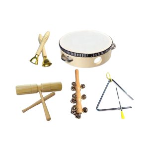 Magideal - Juego Educativo De Música De Madera, Instrumentos Musicales De Percusión Montessori, Habilidades Para Resolver Problemas, Coordinación Mano-Ojo Para 5 Piezas