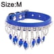 thumbnail image 2 of Collar para perros y gatos con diamantes de imitación, bonito collar de gatito con cristales brillantes, collar de cuero suave y ajustable para perros., 2 of 5